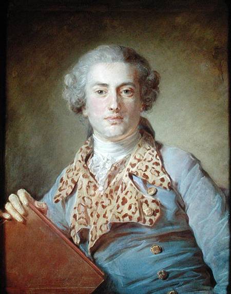 Portrait of Jean-Georges Noverre (1727-1810) od Jean-Baptiste Perronneau