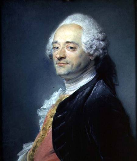 Portrait of Maurice Quentin de la Tour (1704-88) od Jean-Baptiste Perronneau