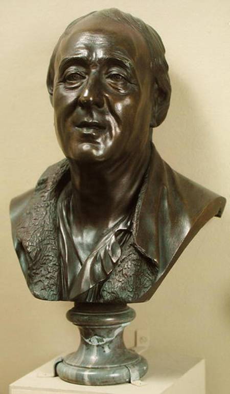 Bust of Denis Diderot (1713-84) od Jean-Baptiste Pigalle