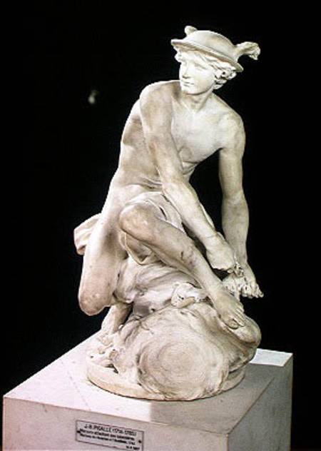 Mercury Attaching his Winged Sandals od Jean-Baptiste Pigalle