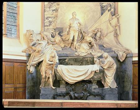 Tomb of Marshal Maurice de Saxe (1696-1750) od Jean-Baptiste Pigalle