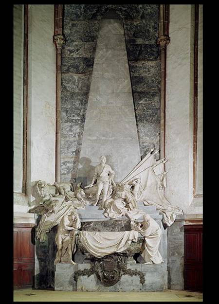Tomb of Marshal Maurice de Saxe (1696-1750) od Jean-Baptiste Pigalle