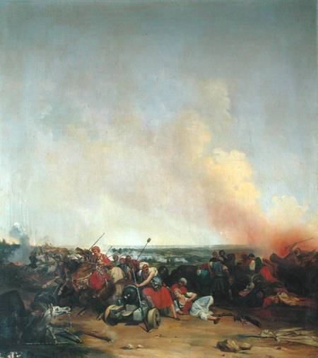 Battle of Sidi-Ferruch od Jean-Baptiste-Prudent Carbillet