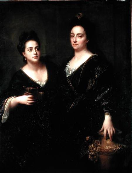 Portrait of Two Actresses od Jean Baptiste Santerre
