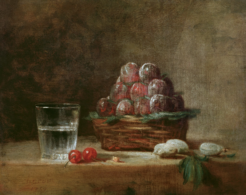 Baket of Plums od Jean-Baptiste Siméon Chardin