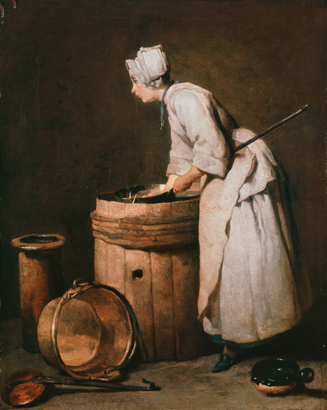 The kitchen girl od Jean-Baptiste Siméon Chardin