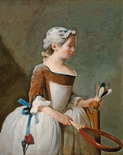 The girl with the shuttlecock od Jean-Baptiste Siméon Chardin