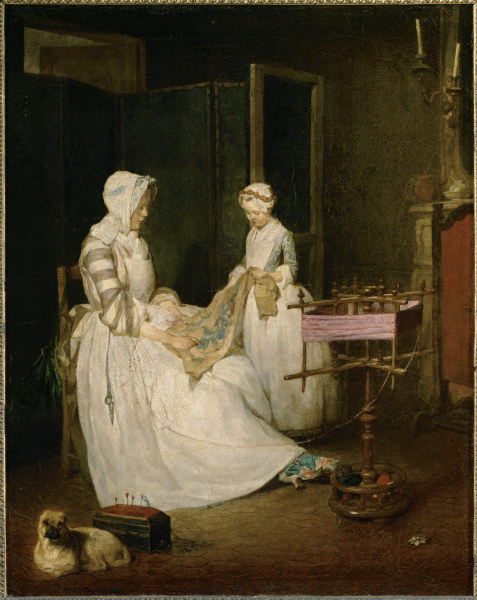 Chardin / The diligent Mother od Jean-Baptiste Siméon Chardin