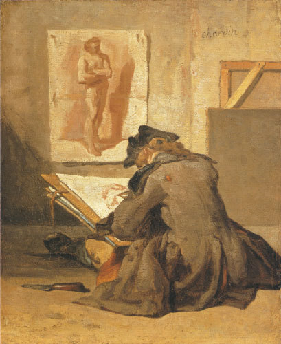 drawing young apprentice od Jean-Baptiste Siméon Chardin