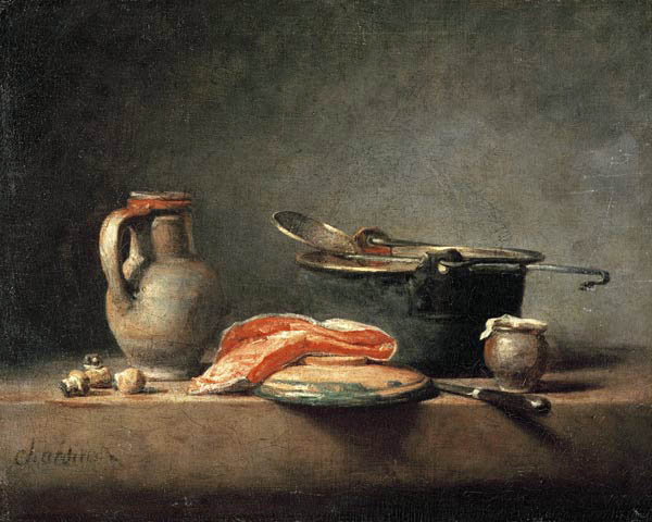 Kitchen still-life od Jean-Baptiste Siméon Chardin