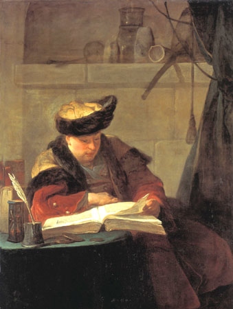 Portrait of the painter Joseph Aved od Jean-Baptiste Siméon Chardin