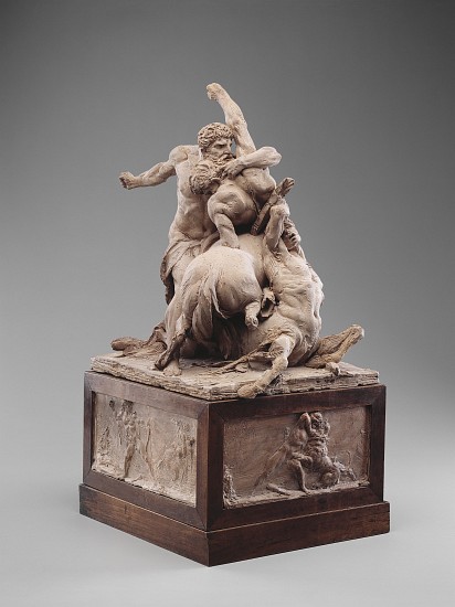 Hercules Fighting Two Centaurs od Jean-Baptiste Stouf