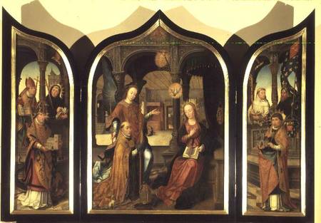 The Annunciation (triptych) od Jean Bellegambe