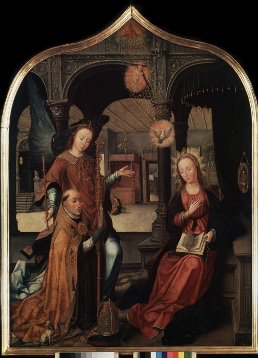 The Annunciation (Triptych, Central panel) od Jean Bellegambe