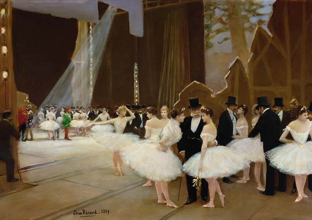 In the Wings at the Opera House od Jean Beraud