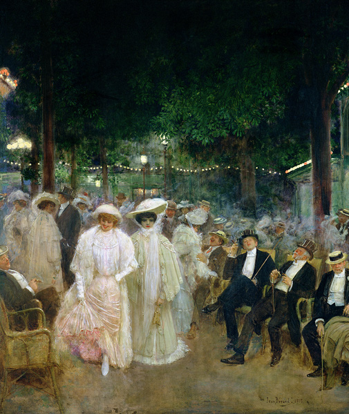 The Gardens of Paris, or The Beauties of the Night, 1905 (oil on canvas) od Jean Beraud