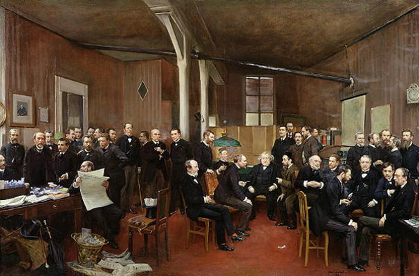 Le Journal des Debats, 1889 (oil on canvas) od Jean Beraud