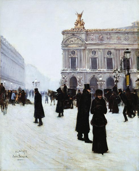 Outside the Opera, Paris od Jean Beraud