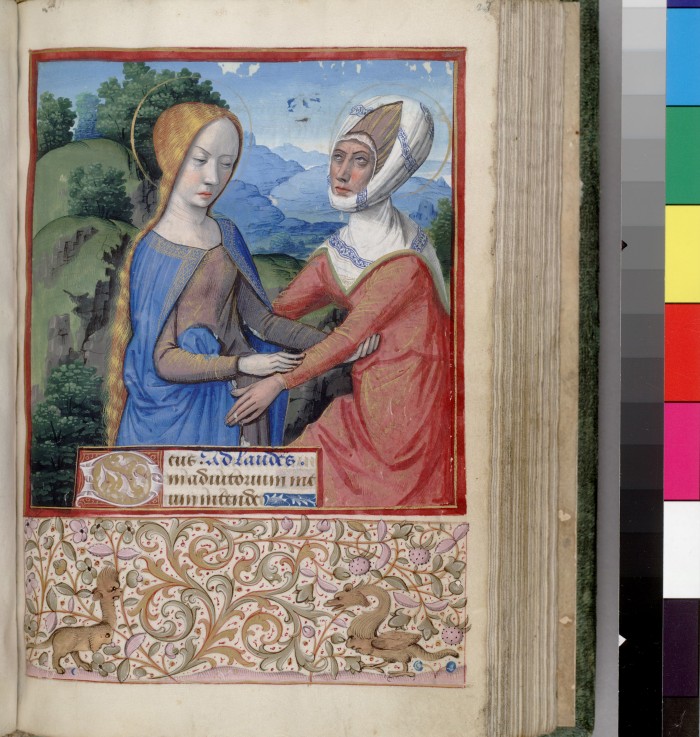 The Visitation (Book of Hours) od Jean Bourdichon