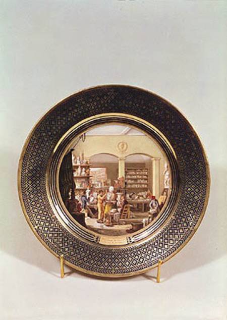 Plate depicting the Sevres workshop during the directorship of Alexandre Brogniart (1770-1847) od Jean-Charles Develly
