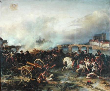 Battle of Montereau od Jean Charles Langlois