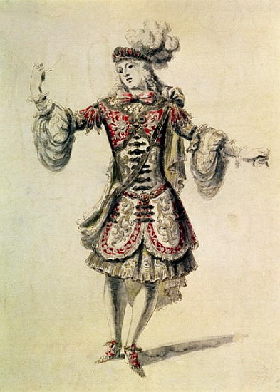 Costume design for a male dancer, c.1681 od Jean Derain