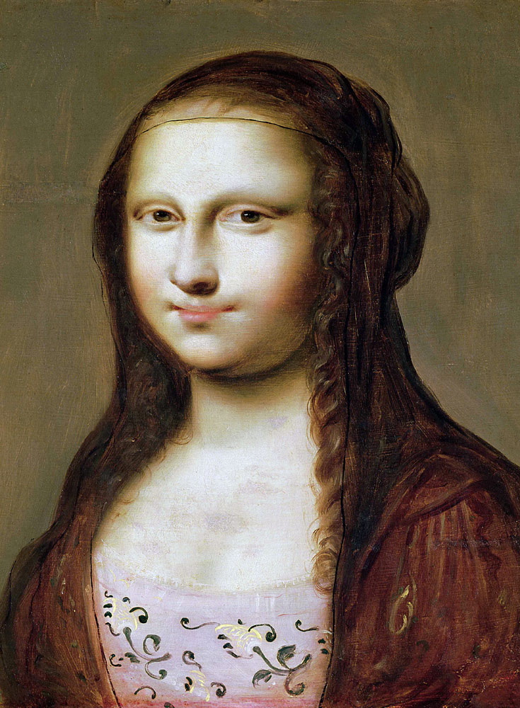 Portrait of a Woman Inspired by the Mona Lisa od Jean Ducayer