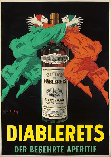 Advertising poster for the aperitif Diablerets od Jean D'Ylen