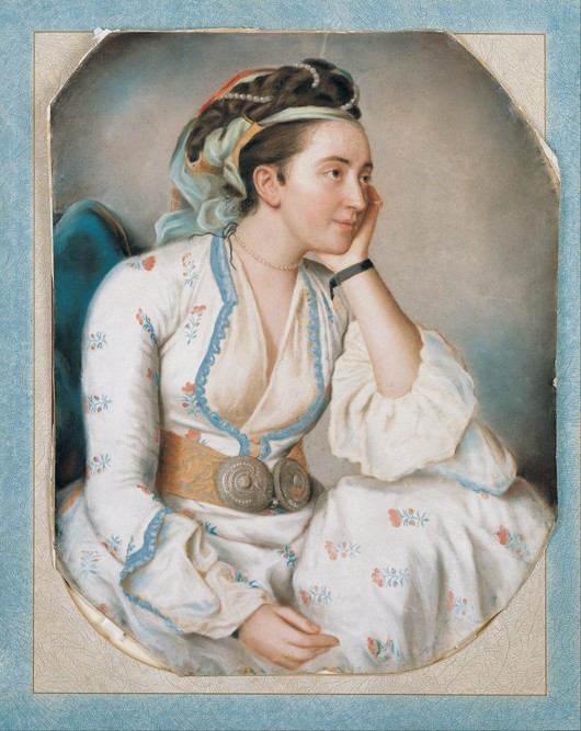 Woman in Turkish Dress od Jean-Étienne Liotard