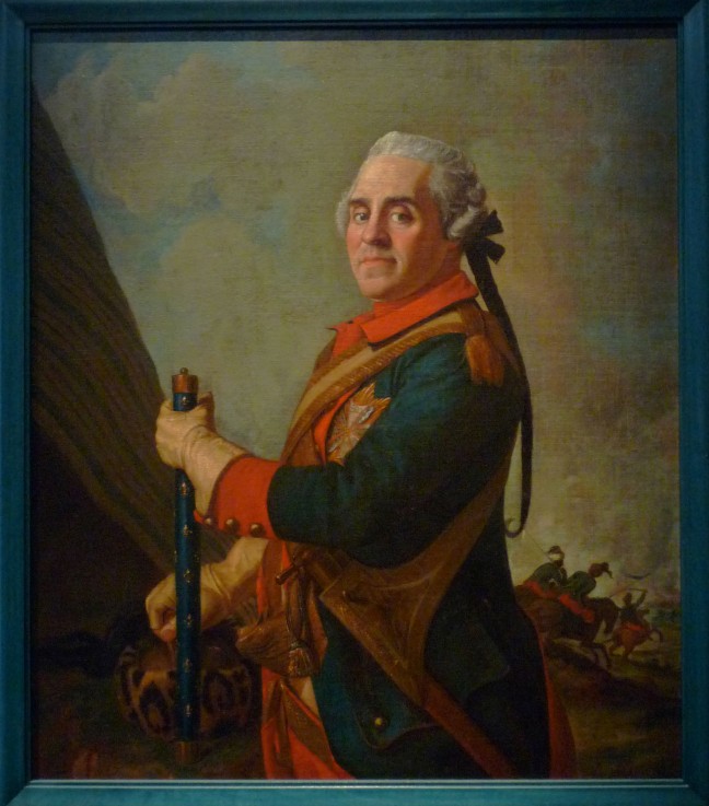 Portrait of Maurice de Saxe (1696–1750), Marshal of France od Jean-Étienne Liotard