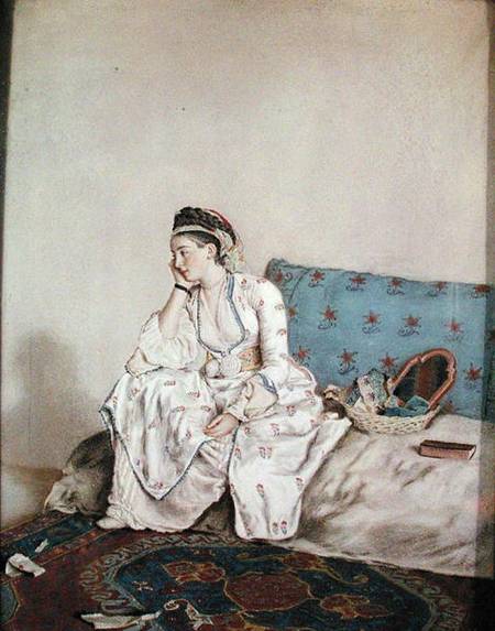 Portrait of Mary Gunning, Countess of Coventry od Jean-Étienne Liotard