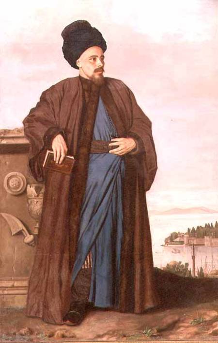 Richard Pococke in oriental costume od Jean-Étienne Liotard