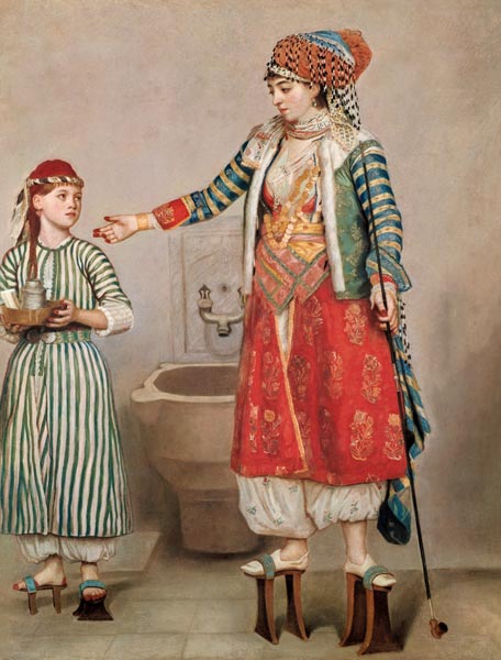 Turkish Woman with her Slave od Jean-Étienne Liotard