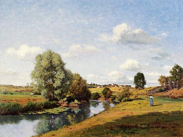 The River Saone near Grignancourt od Jean F. Monchablon