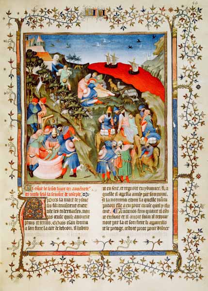 Ms Fr.247 f.25 The Story of Joseph, illustration, from ''Antiquites Judaiques'', c.1470  (see also 3 od Jean Fouquet