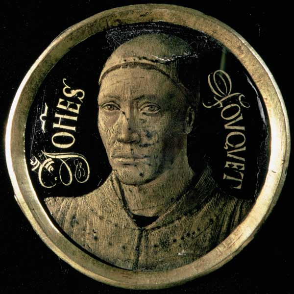 Self portrait medallion od Jean Fouquet