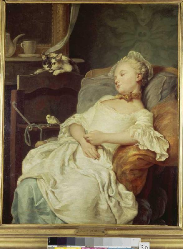 Resting girl od Jean François Colson