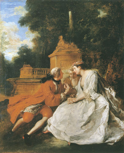 the game of Pied-de-Boeuf od Jean François de Troy