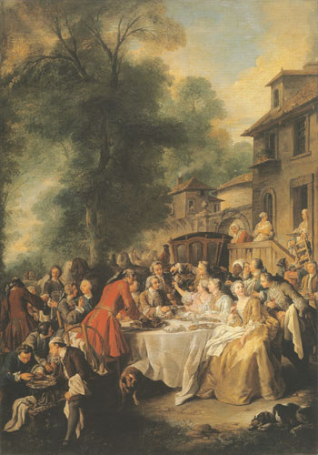 the meal of the chase od Jean François de Troy