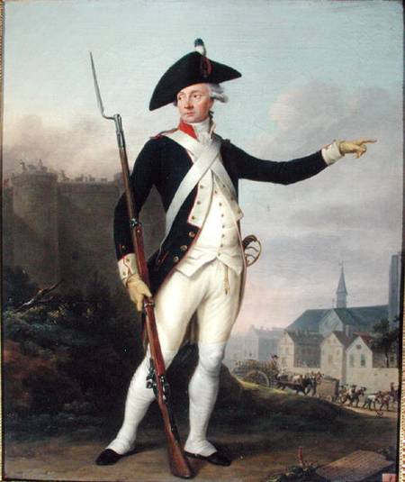 Citizen Nau-Deville in the Uniform of the National Guard, 15th July 1789 od Jean Francois Marie Bellier