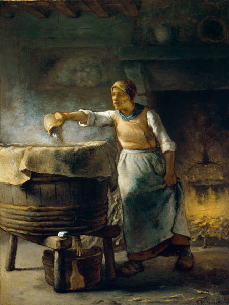The washerwoman. od Jean-François Millet