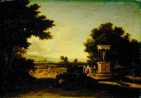 Idyllic Landscape od Jean-François Millet