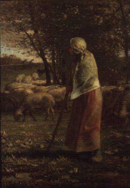 The Little Shepherdess od Jean-François Millet