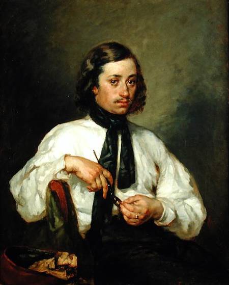 Portrait of Armand Ono, known as The Man with the Pipe od Jean-François Millet