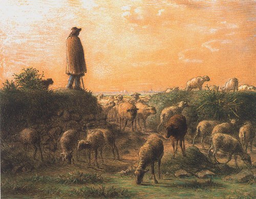 The shepherd od Jean-François Millet
