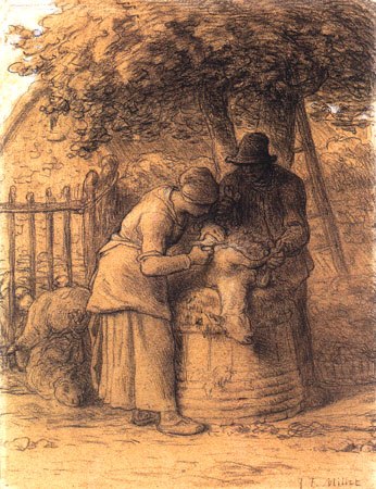 The sheepshearers od Jean-François Millet