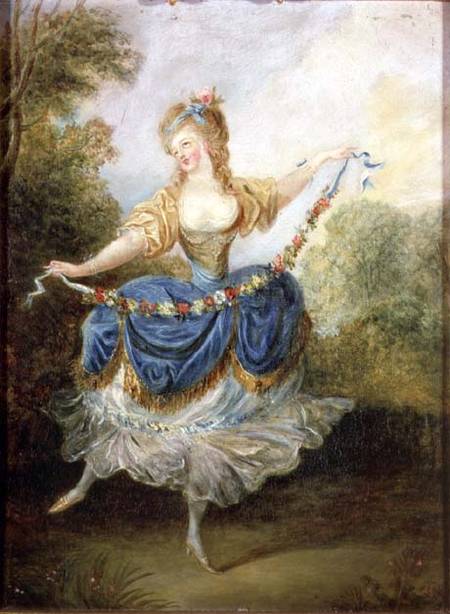 Dancer with a Garland od Jean Frederic Schall