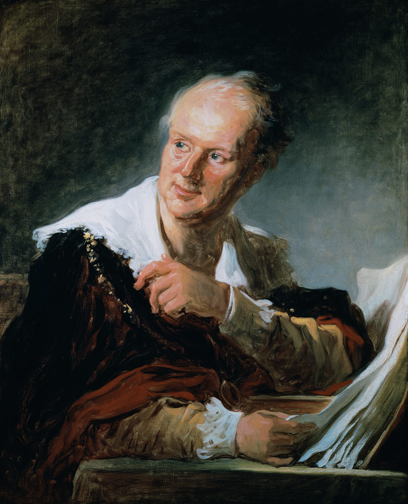 Portrait of Denis Diderot (1715-84) od Jean Honoré Fragonard