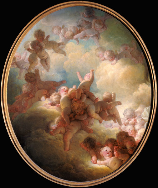 The Swarm of Cupids od Jean Honoré Fragonard