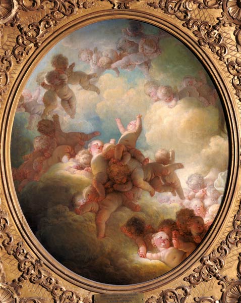 The Swarm of Cupids od Jean Honoré Fragonard